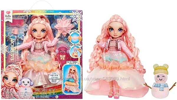 Рейнбоу хай Белла зимова сніговик Rainbow High Winter Wonderland Bella Pink
