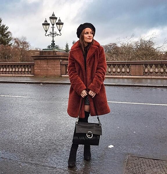 Плюшева шубка-пальто еsmara р. 14