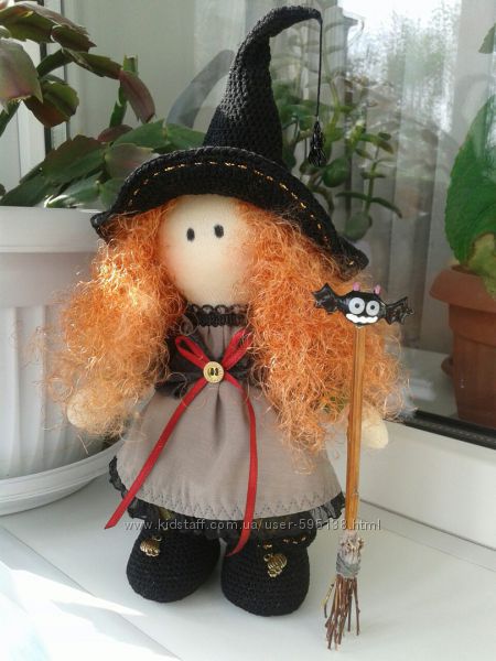Интерьерная кукла ручной работы Ведьмочка 