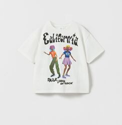 Zara футболка яскрава каліфорнія р.9-10 та 11-12 років , оригінал