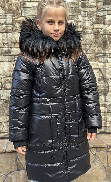 Зимове пальто для підлітків Верх плащівка, 140-158