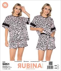Жіноча піжама шорти і футболка RUBINA Туреччина бавовна розміри S-XL