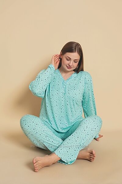 Жіноча піжама Туреччина бавовна бамбук 2XL-5XL