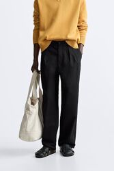 Zara брюки свободного кроя