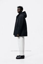 Zara пуховик, куртка, зимова парка, стьобане пальто s/m