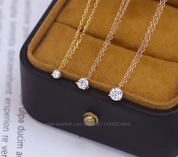 Серебряная цепочка с муассанитом 3.5 мм