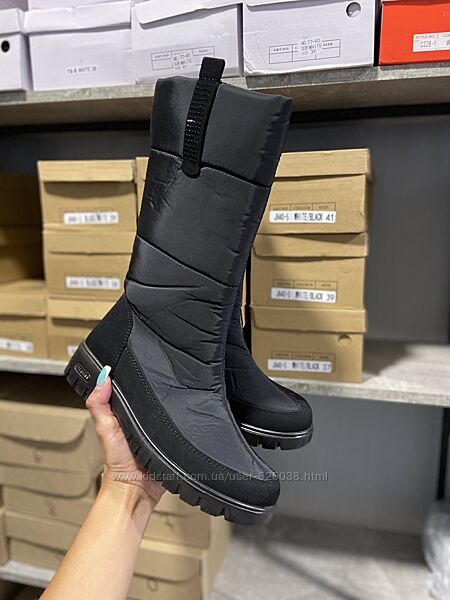 Жіночі Дутики сапожки Черевики зимові виконані з водовідштовхуючоі плащівки