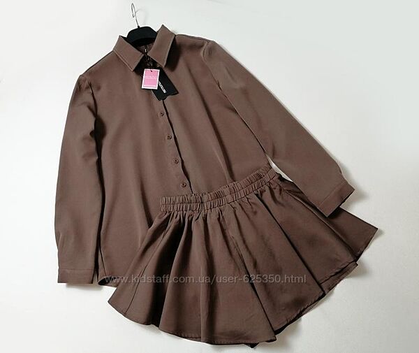 Новый костюм рубашка и шорты PrettyLittleThing