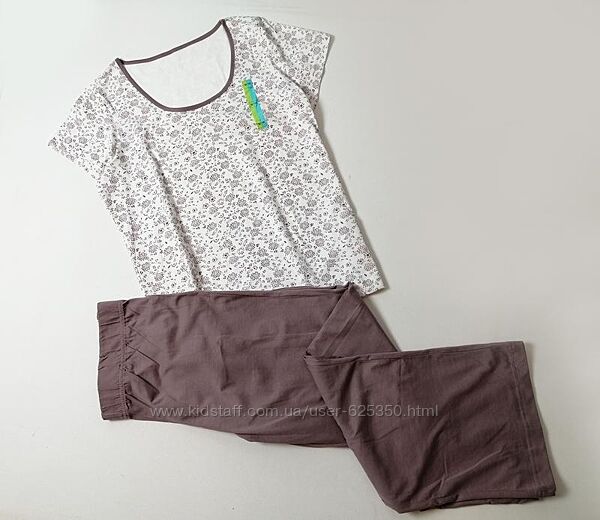 Новая хлопковая пижама футболка и штаны