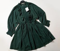 Изумрудное платье ромпер комбинезон ZARA