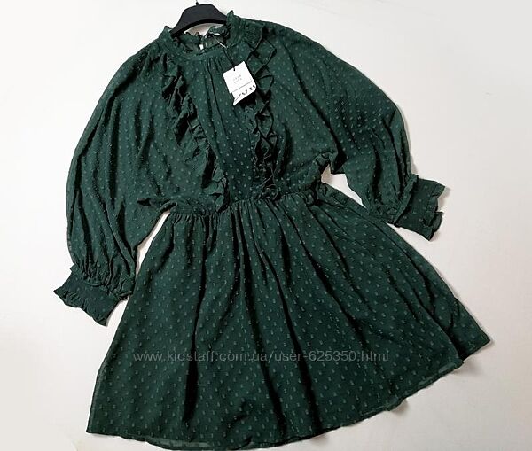 Изумрудное платье ромпер комбинезон ZARA