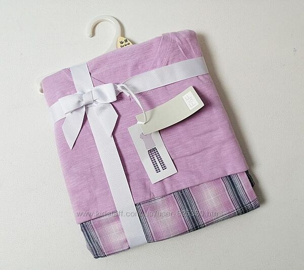 Новая хлопковая пижама футболка и штаны