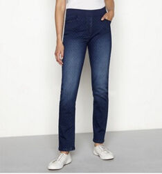 Стильные фирменные женские джинсы большого размера Англия талия до 110 
