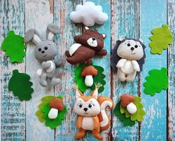 Іграшки з фетру для мобіля