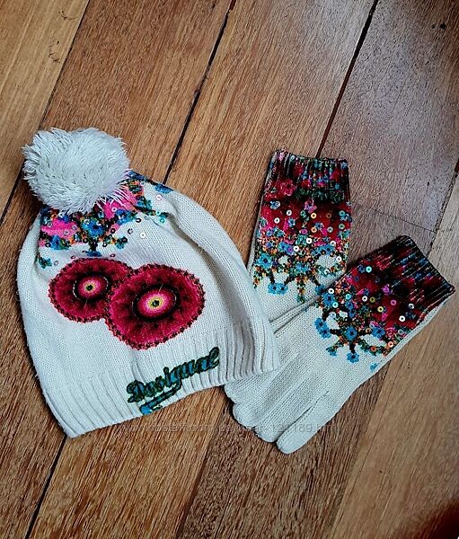 Комплект шапкаперчатки Desigual для девочки
