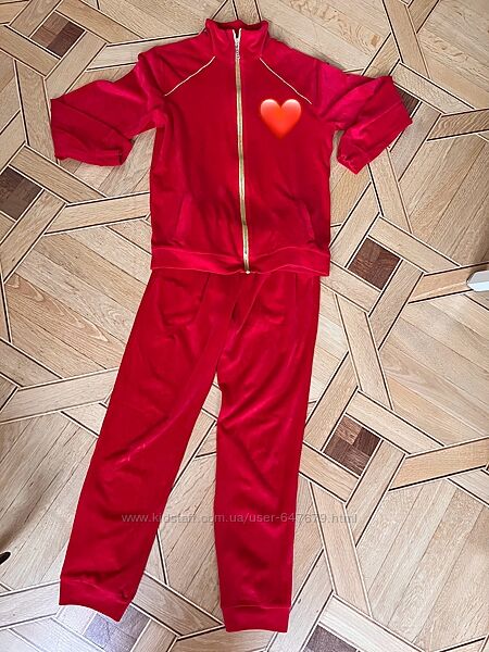 Спортивный костюм красный 158-164 см, велюр гимнастика художественная граці