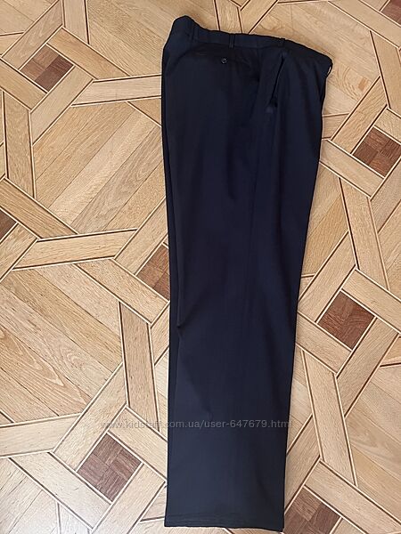 Брюки классические штаны мужские синие stretch canada C&A D60, F56