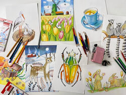 Цветные карандаши. Курс для детей от 8 лет Ника Сабрекова