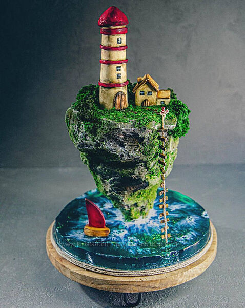 Торт Парящий остров Елена Елькина-Ковалева glavgnom