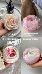 Свечи цветы Модуль 4 бутона и бонусный урок Реалистичный пион Jarlen candle