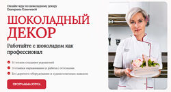 Шоколадный декор Екатерина Климчева Cakepro online