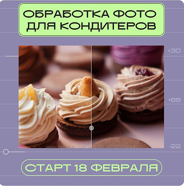 Обработка фото для кондитеров Ксения Нохрина