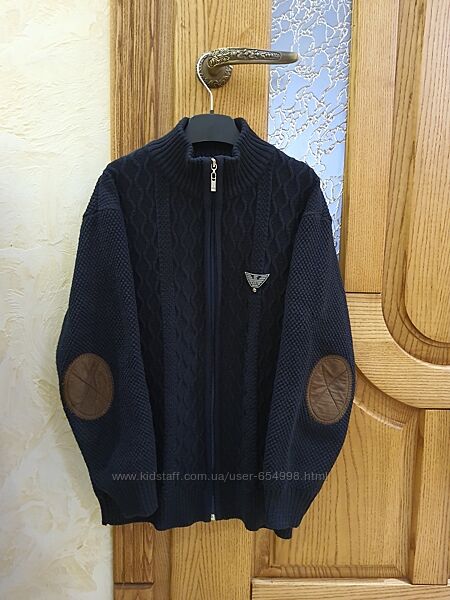 Кофта шкільна в&acuteязана на 10-12 років для хлопчика 