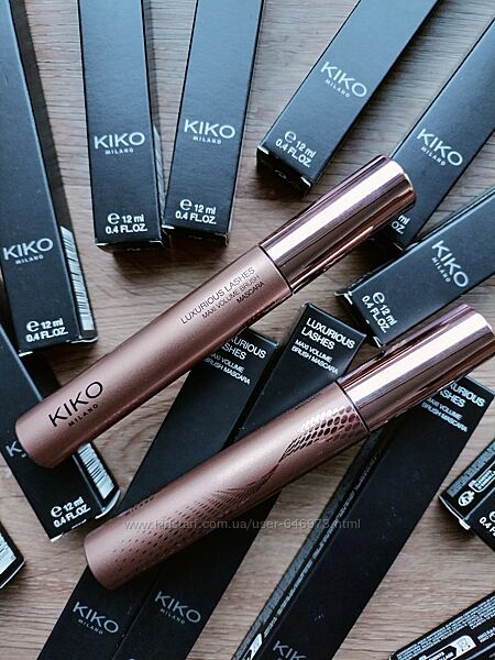 Туш Kiko Milano Luxurious Lashes для розкішних вій максимального об´єму.