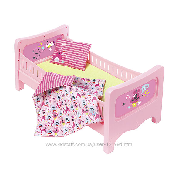 Кроватка Baby Born Сладкие сны 824399, с постельным набором
