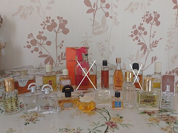 Редкие миниатюры Nina Ricci, Givenchy Винтажные духи СССР Дзинтарс Dzintars