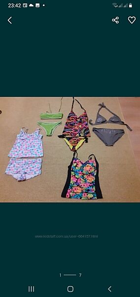 Купальник, танкини s-xl