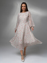 Ніжна шифонова сукня кльош