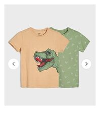 Комплект 2шт футболки з динозавром 134р,140р