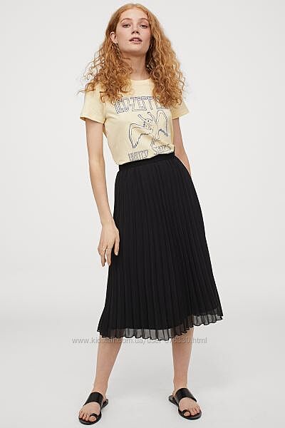 Лёгкая воздушная юбка плиссе H&M