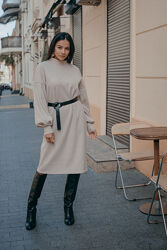 Ангорова сукня з обємним рукавом, S, M, L, XL. 