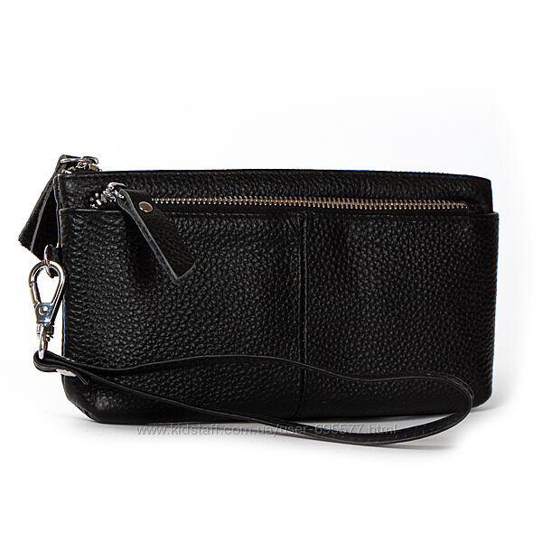 Жіночий шкіряний гаманець-косметичка