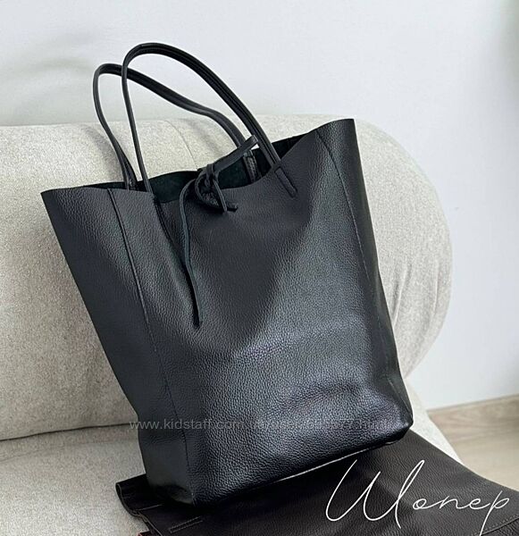 Шопер з натуральної шкіри Італія