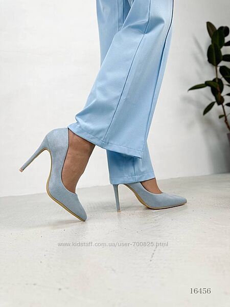 Жіночі туфлі блакитні