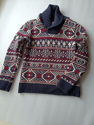 Вязаный свитер джемпер H&M размер 8-10 состояние нового