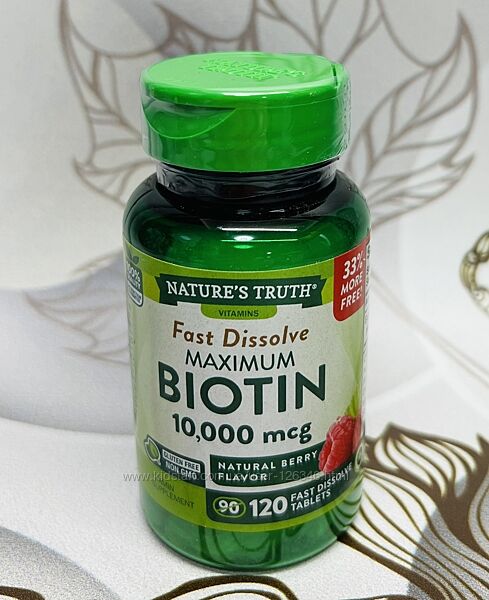 США Біотин максимальний для краси тіла Nature&acutes Truth Biotin 10 000мг