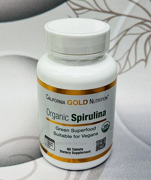 США Органічна спіруліна California Gold Nutrition Organic Spirulina