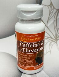 США Кофеїн та L-теанін для розумової енергії Puritan&acutes Pride Caffeine
