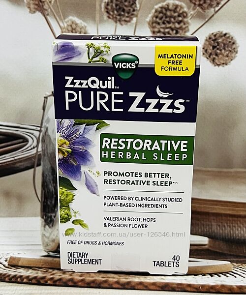 США Засіб для покращення сну Vicks ZzzQuil Restorative Herbal Sl