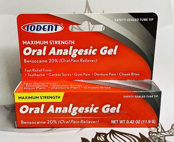 США Гель проти зубного болю Oral Analgesic Gel Benzocaine 20