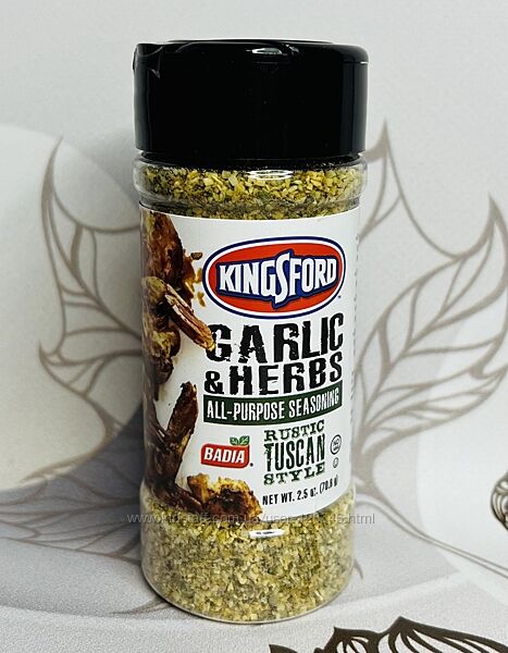 США Спеція часник з травами Kingsford Badia Garlic and Herbs