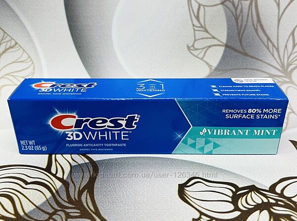 США Відбілююча освіжаюча зубна паста Crest 3D White Vibrant Mint