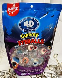 США Желейні цукерки у формі очей Amos 4D Gummy Eyeball Candy
