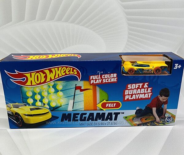 США Ігровий коврик з машинкою Hot Wheels Megamat
