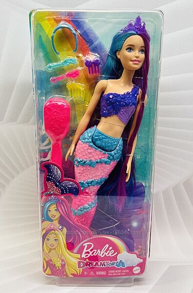 США Барбі русалка з довгим волоссям Barbie Dreamtopia Mermaid Doll 