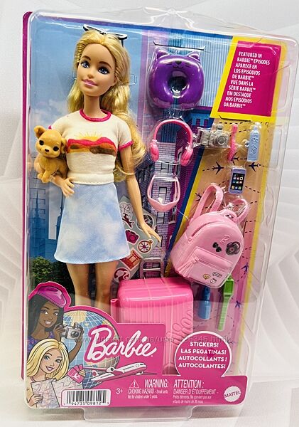 США Набір для подорожей ляльки Барбі Barbie Dreamhouse Adventures Doll